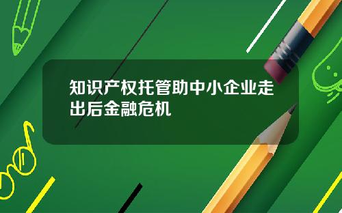 知识产权托管助中小企业走出后金融危机