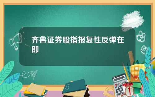 齐鲁证券股指报复性反弹在即