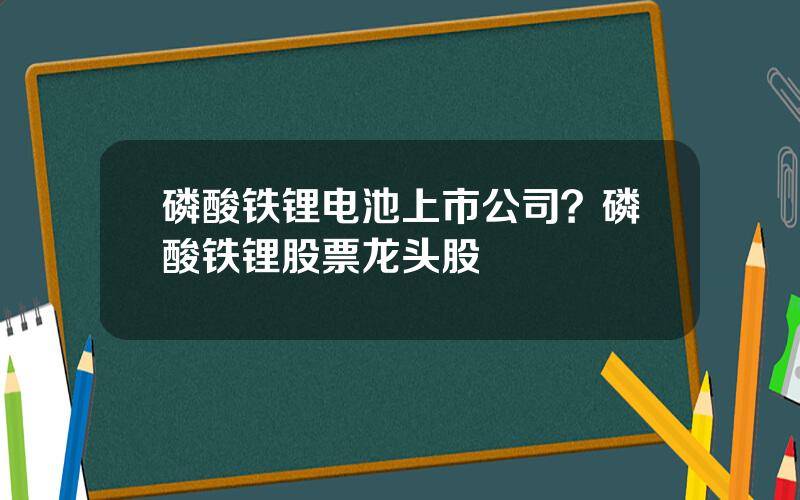 磷酸铁锂电池上市公司？磷酸铁锂股票龙头股