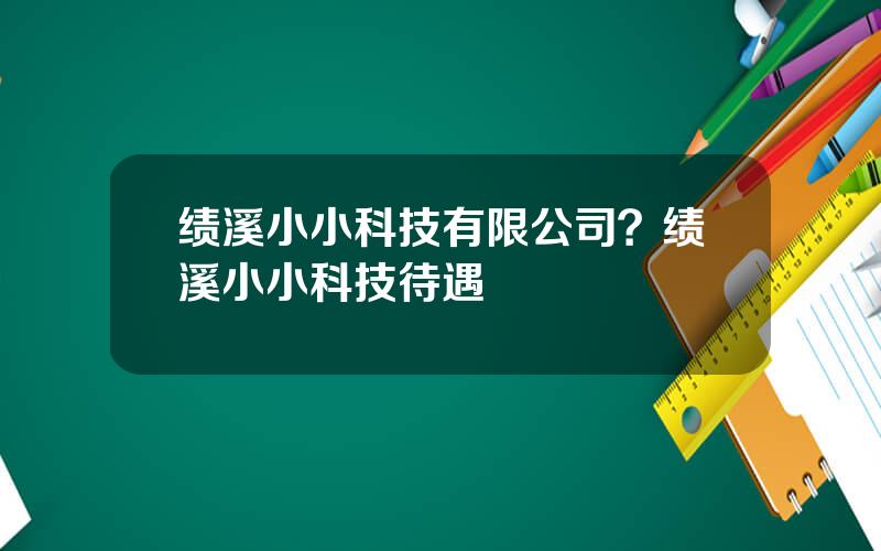 绩溪小小科技有限公司？绩溪小小科技待遇