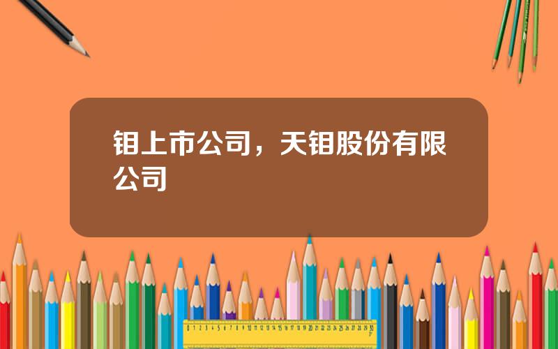 钼上市公司，天钼股份有限公司